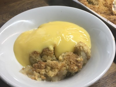 Apple (or Summer Fruit) Crumble and Custard